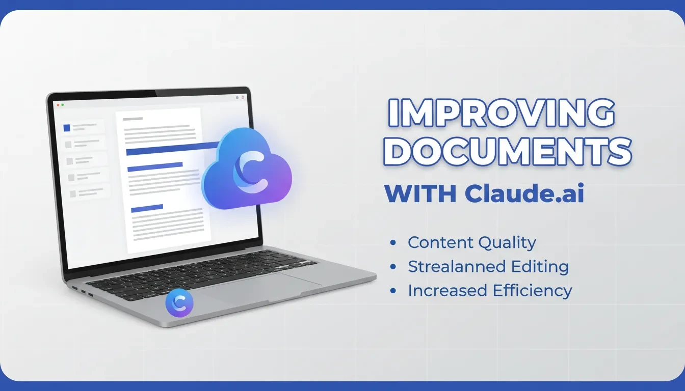 Improving Documents with Claude.ai lesson poster