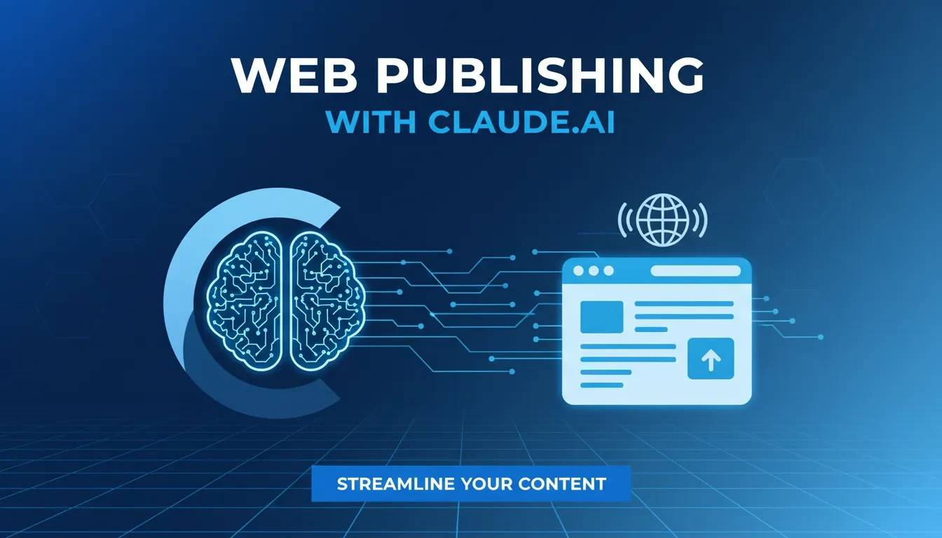 Web Publishing with Claude.ai lesson poster