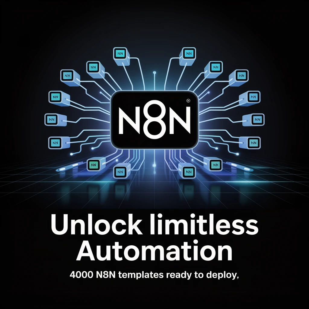 4000 n8n templates lesson poster