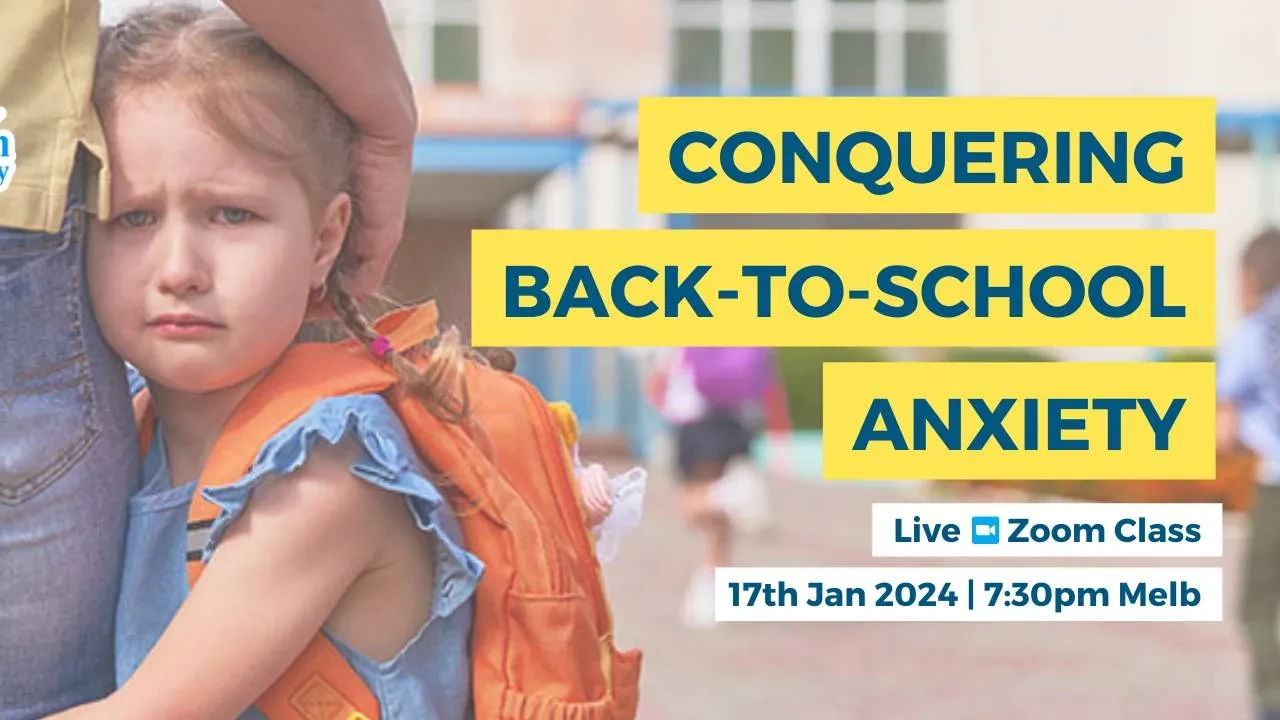 Conquering Back-to-School Anxiety lesson poster