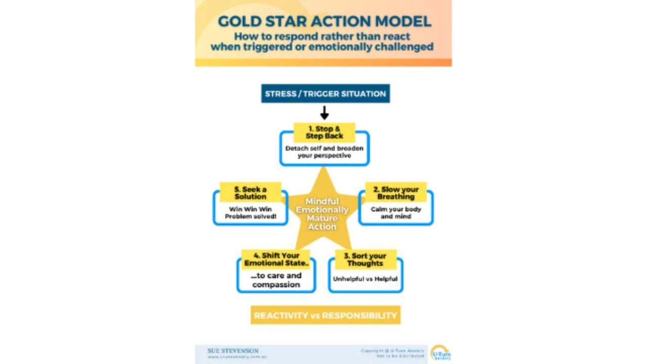Gold Star Action Model lesson poster