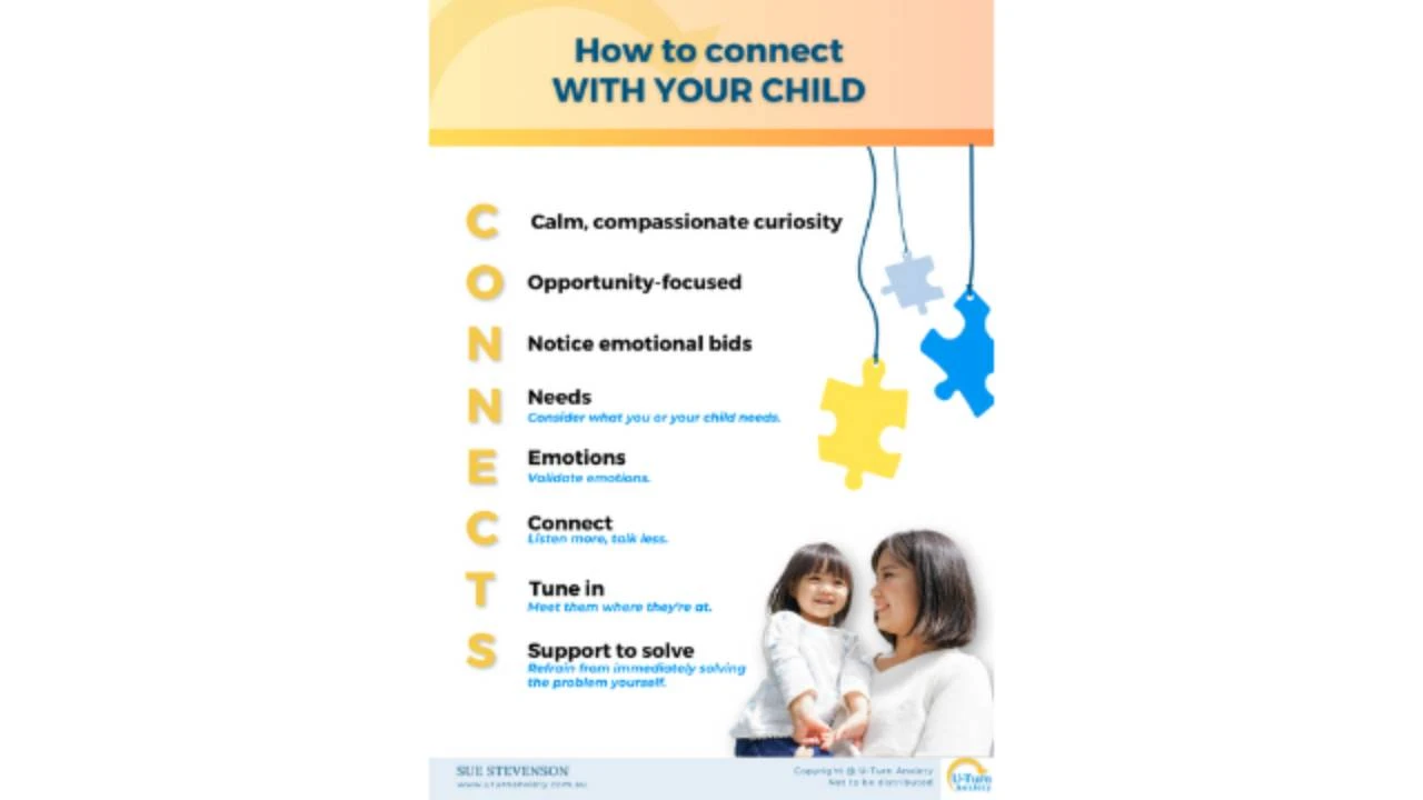 How to CONNECT with your child lesson poster