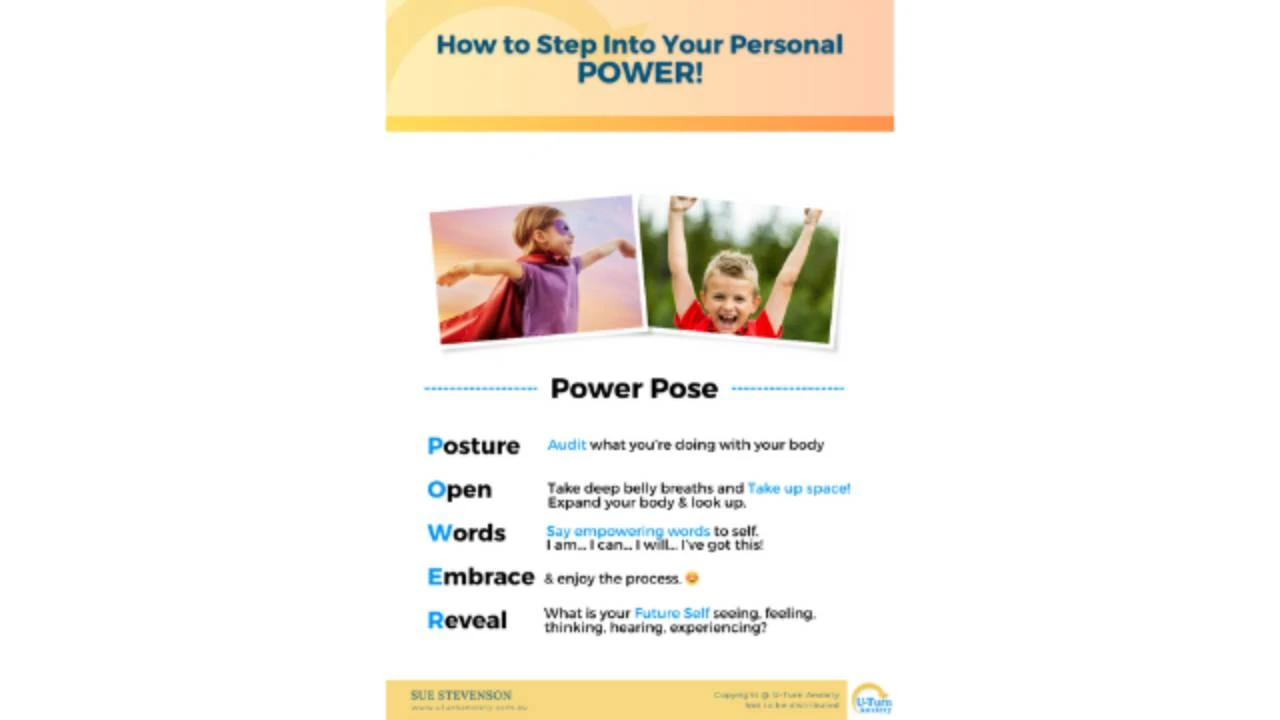 How to Step Into your Personal POWER! lesson poster