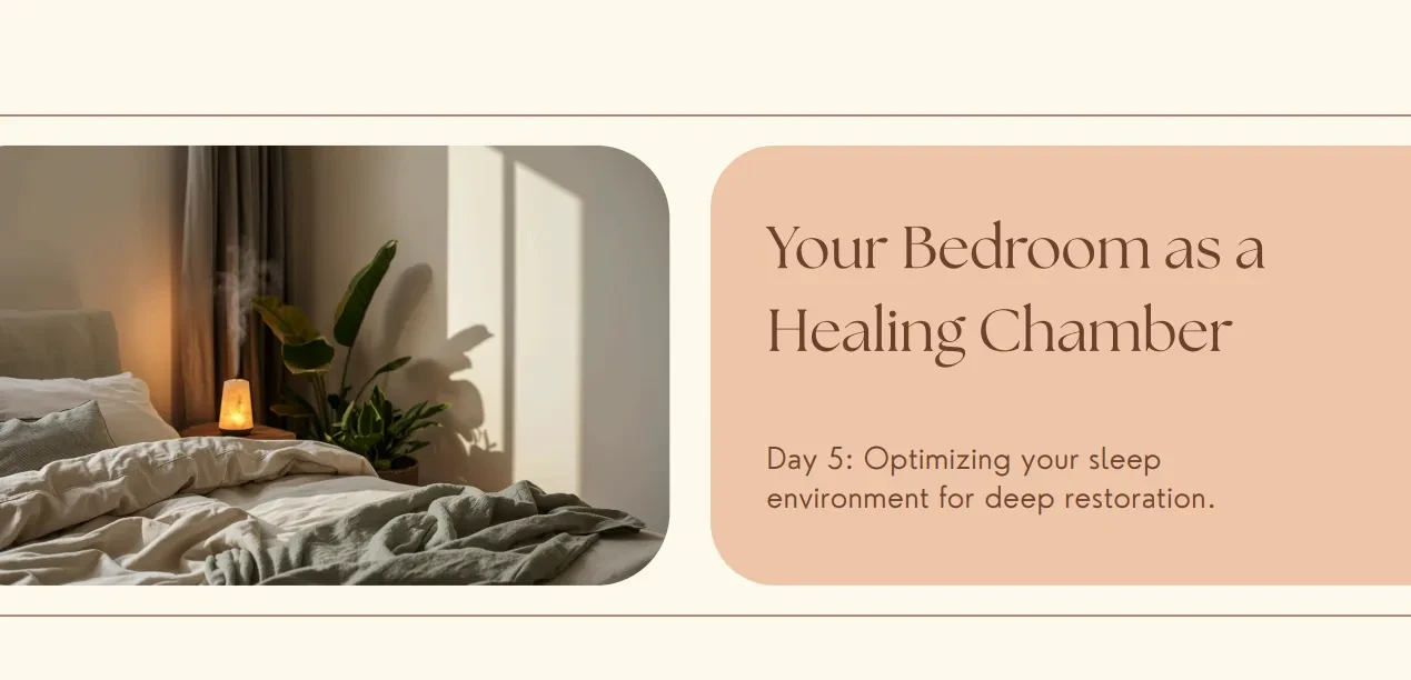 Day 5: Transform Your Bedroom Into a Healing Chamber lesson poster