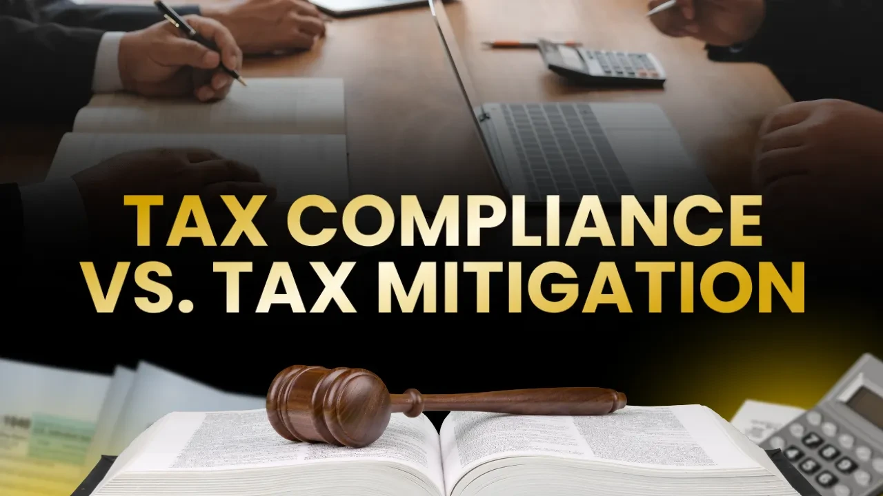 Lesson 3: Tax Compliance VS. Tax Mitigation lesson poster