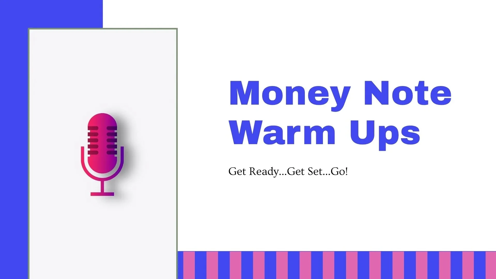 Warm up FIRST! lesson poster