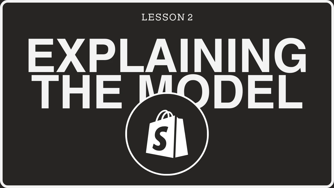 Explaining The Model lesson poster