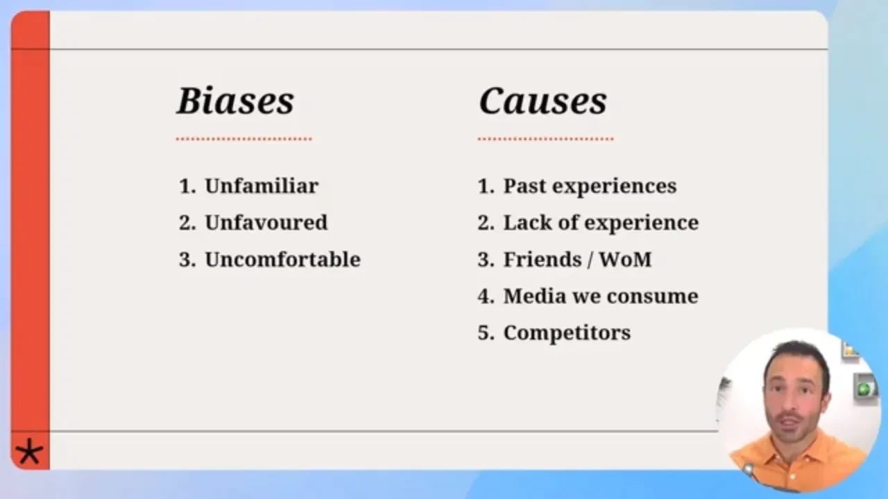 The Big Three Biases lesson poster