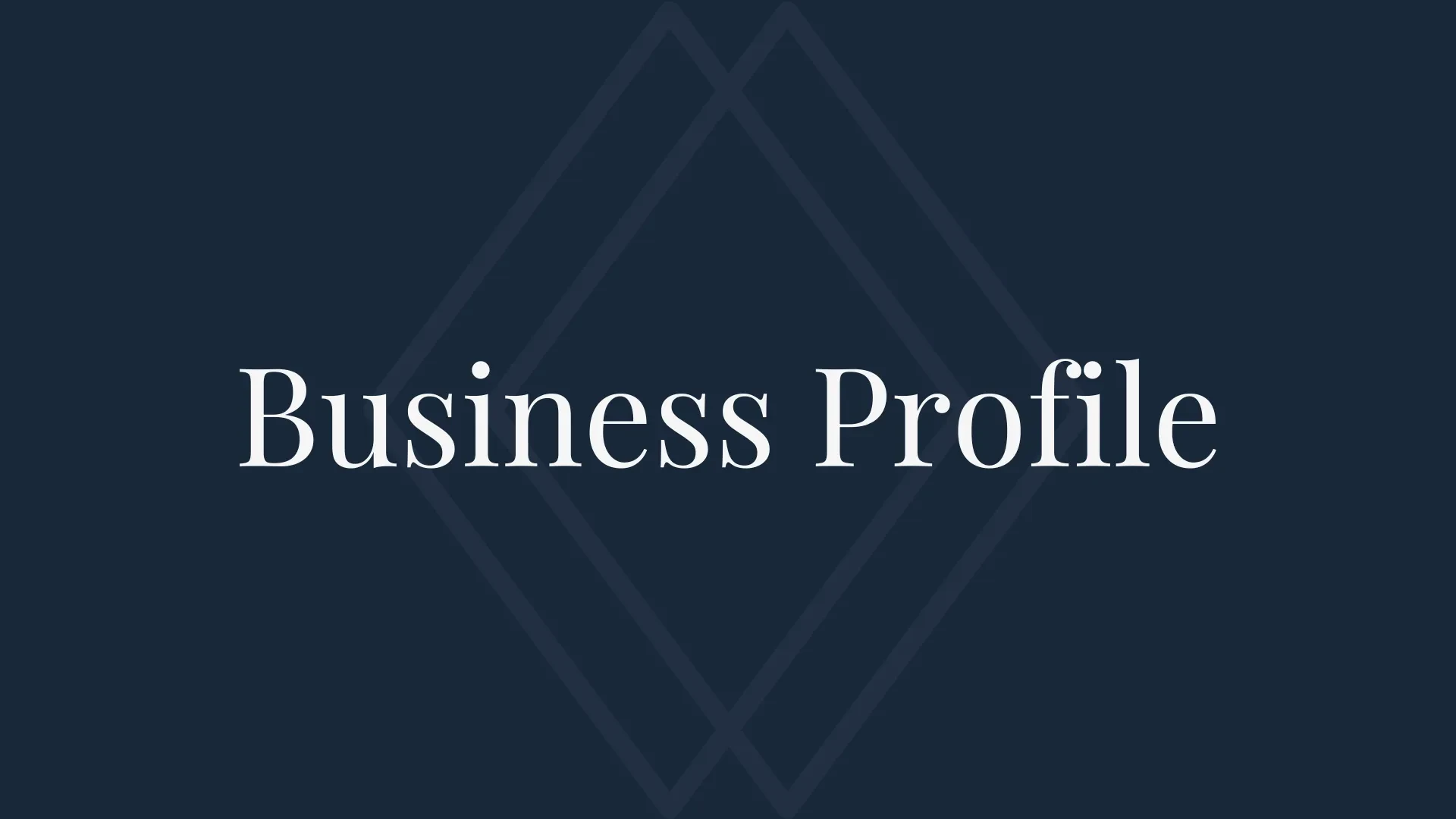 Set Up Your Business Profile lesson poster
