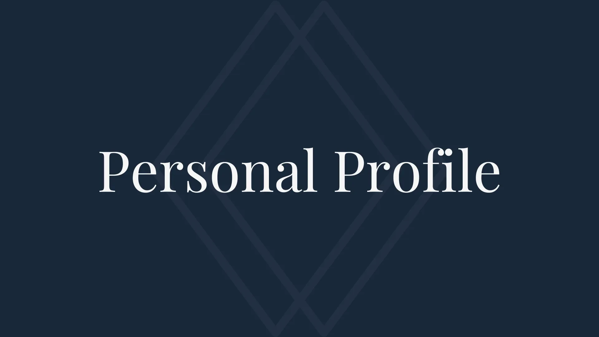 Set Up Your Personal Profile lesson poster