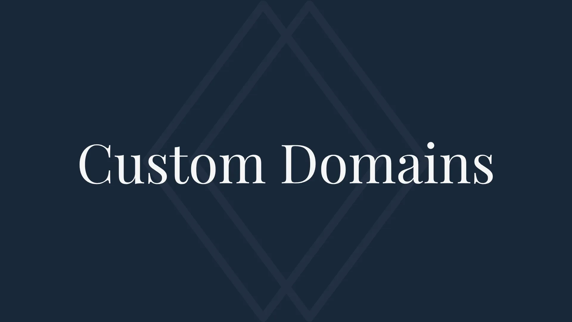 Connecting Custom Domains lesson poster