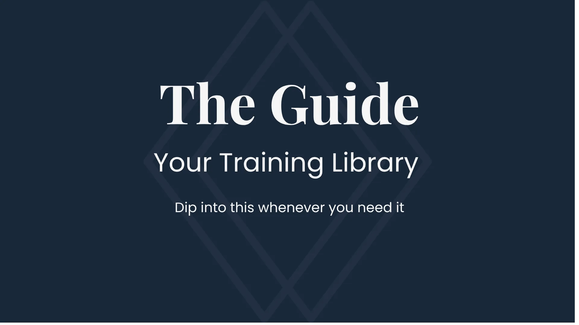 Training Library