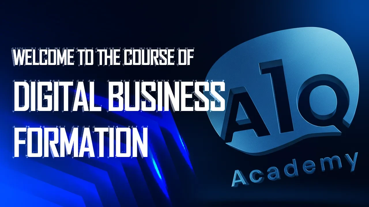 Welcome to the Course Of Digital Business Formation lesson poster