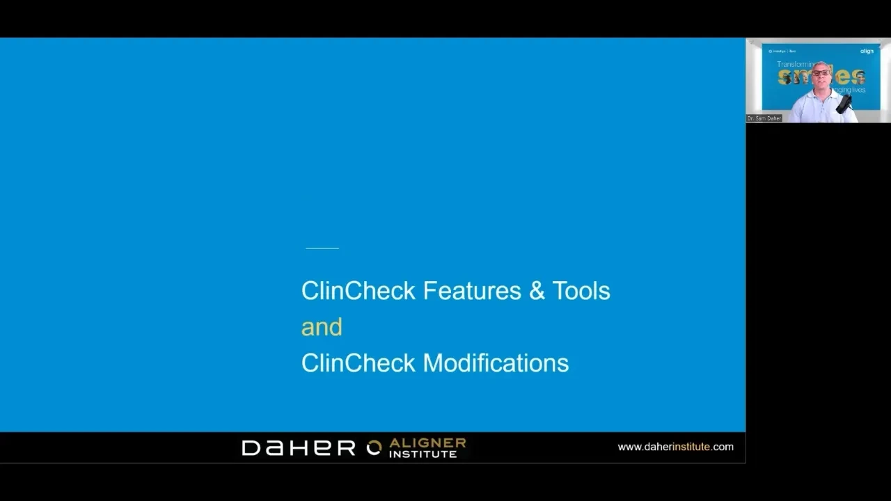 ClinCheck Features lesson poster