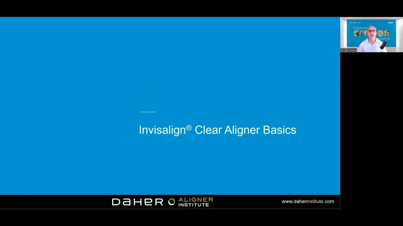 Invisalign Clear Aligner Basics lesson poster