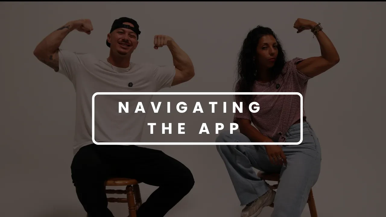 Navigating the App lesson poster