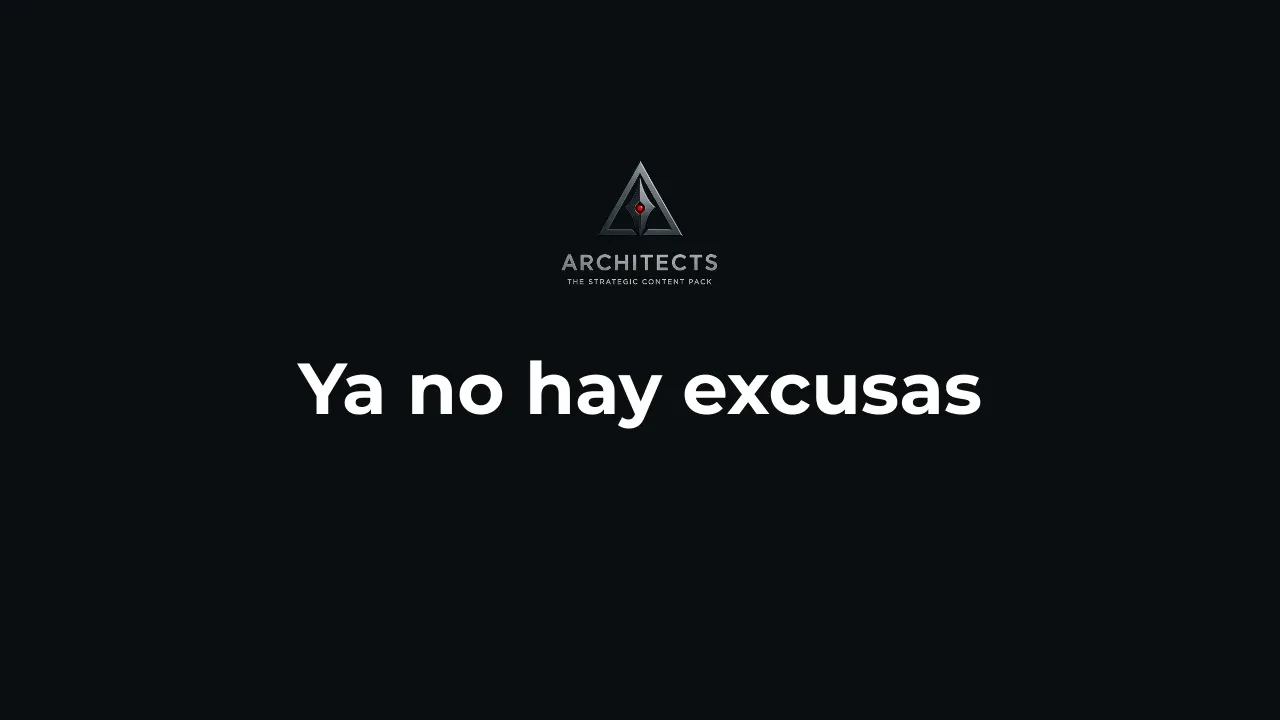 Se te acabaron las excusas lesson poster