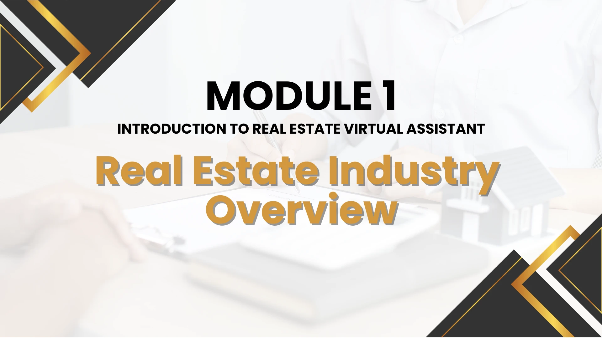 Lesson 2: Real estate Industry Overview lesson poster