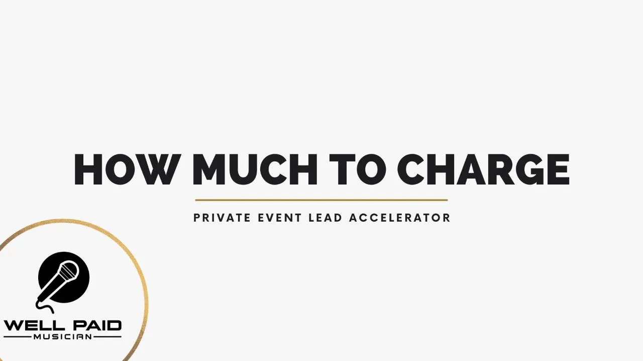 How Much to Charge for Private Events lesson poster