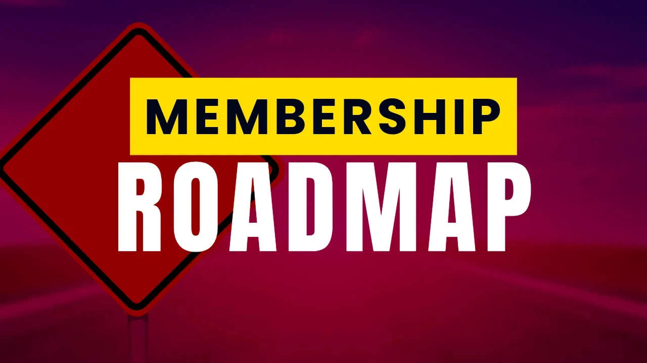 Monthly Membership Roadmap lesson poster