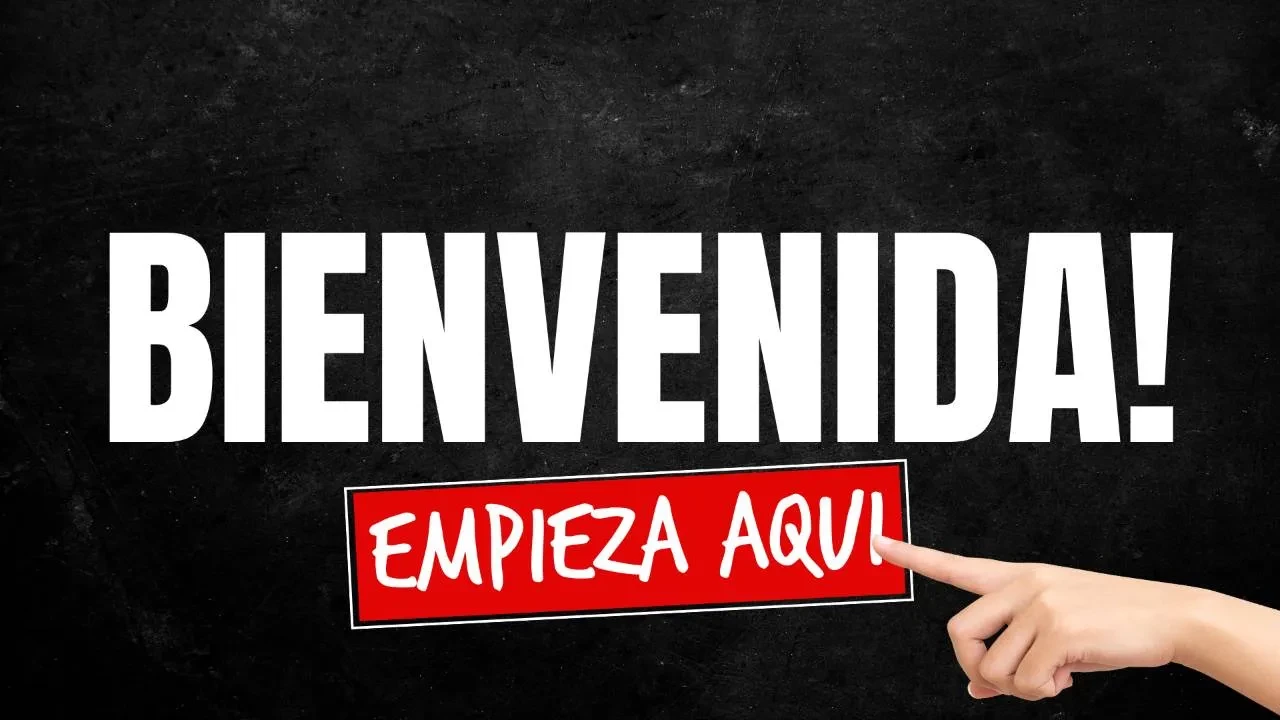 Antes que nada, quiero darte la bienvenida lesson poster