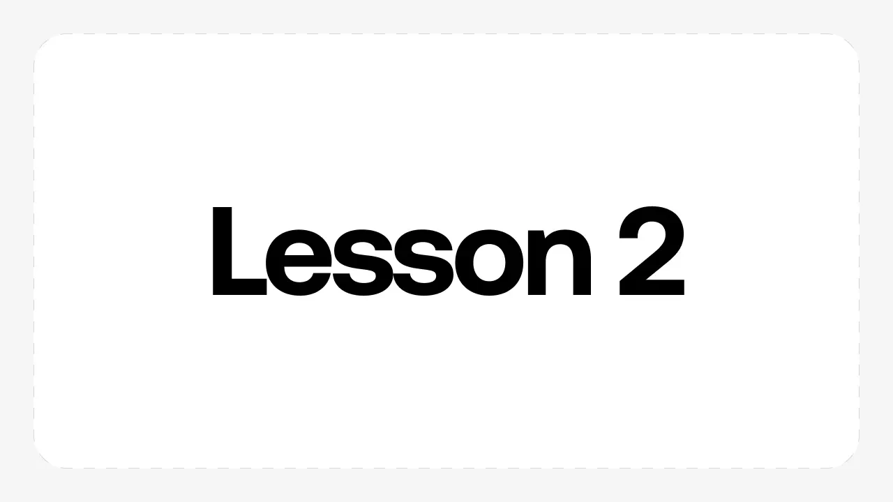 Lesson 2: The Why lesson poster
