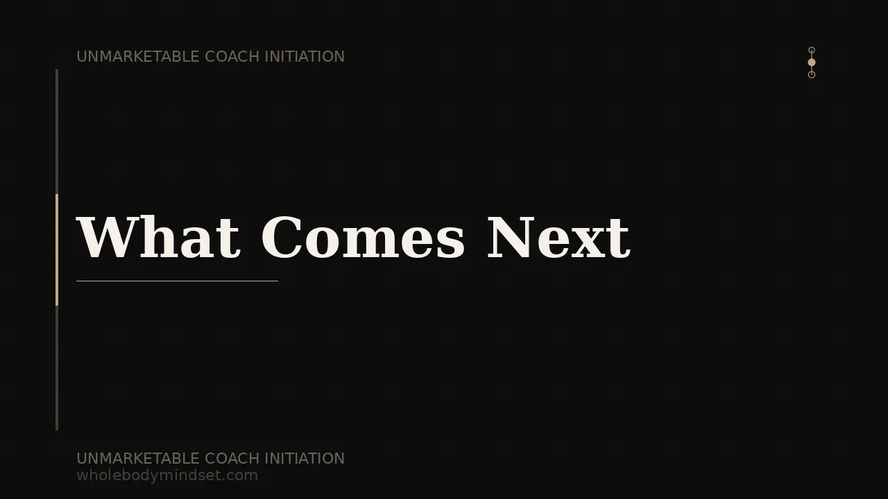 What Comes Next lesson poster
