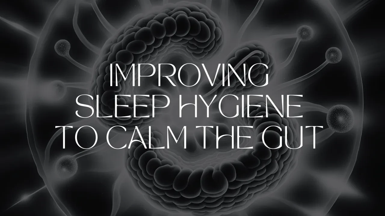 Lesson 5: Improving Sleep Hygiene to Calm the Gut lesson poster