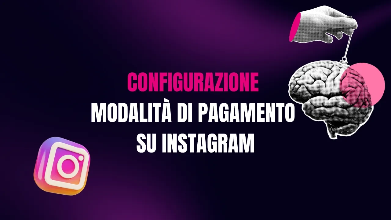 Come configurare le modalità di pagamento su INSTAGRAM lesson poster