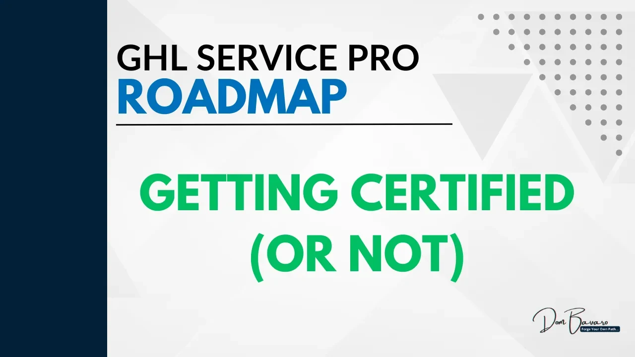 Getting GHL Certified (or Not) lesson poster