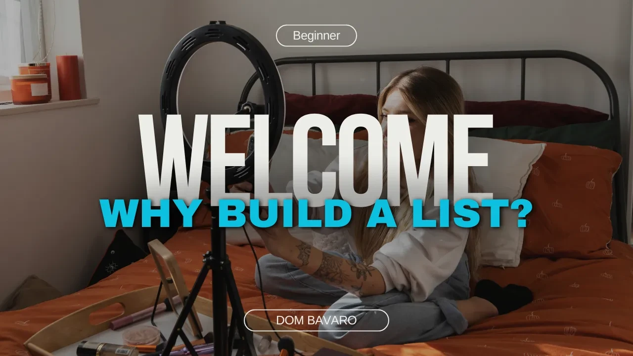 The Importance of Building an Email List lesson poster