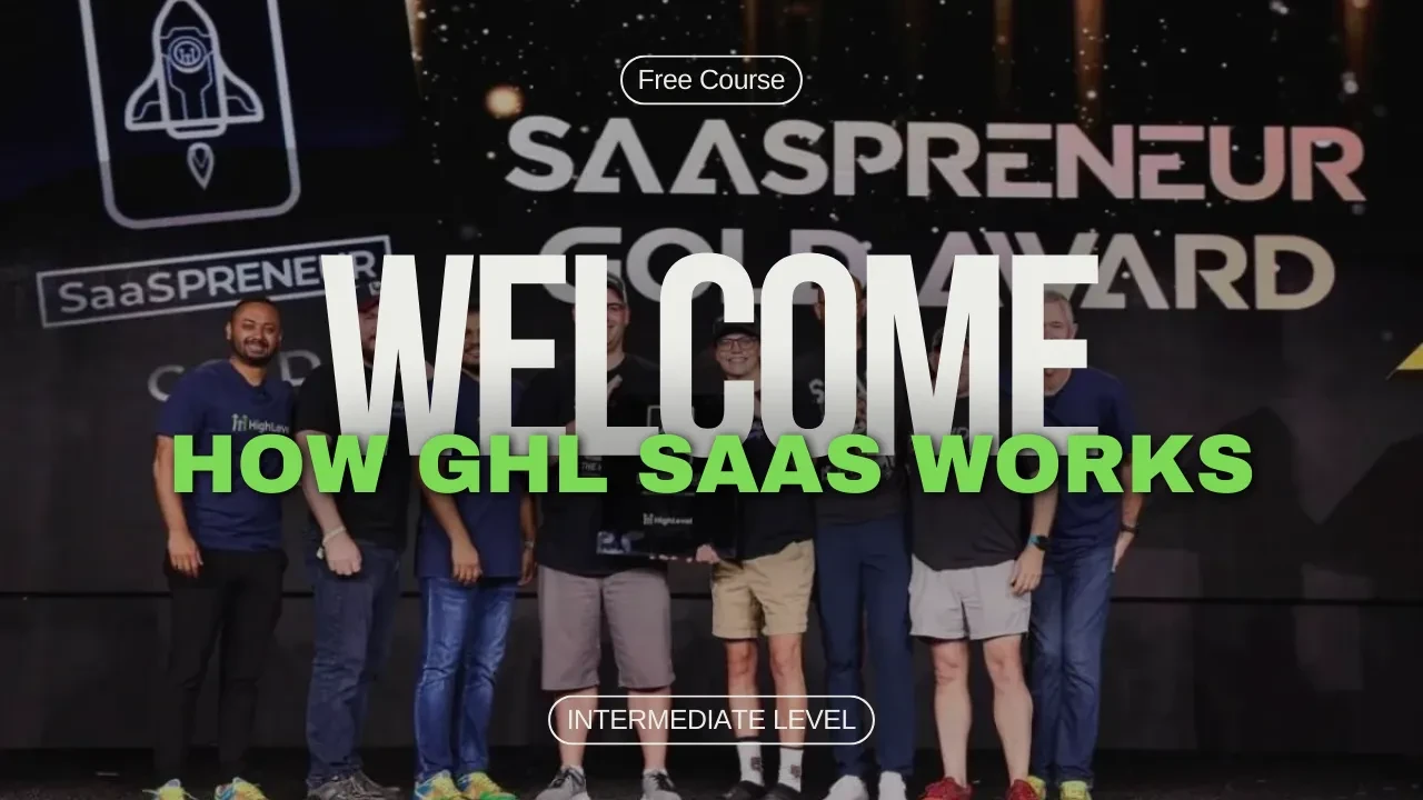How HighLevel SaaS Works lesson poster
