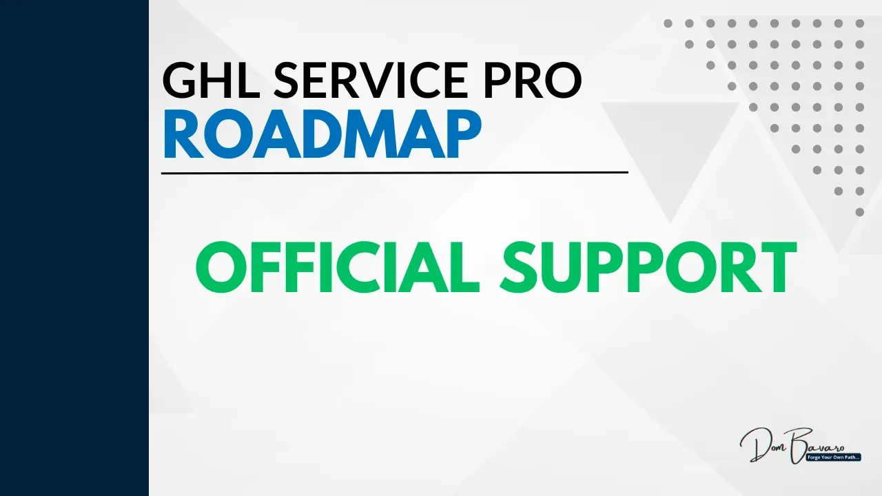 HighLevel Official Support lesson poster