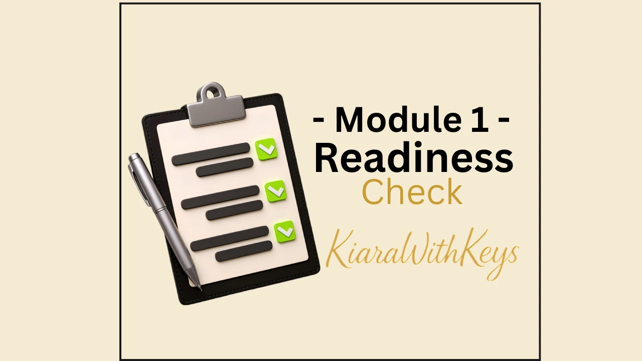 Module 1 Credit Readiness Check lesson poster