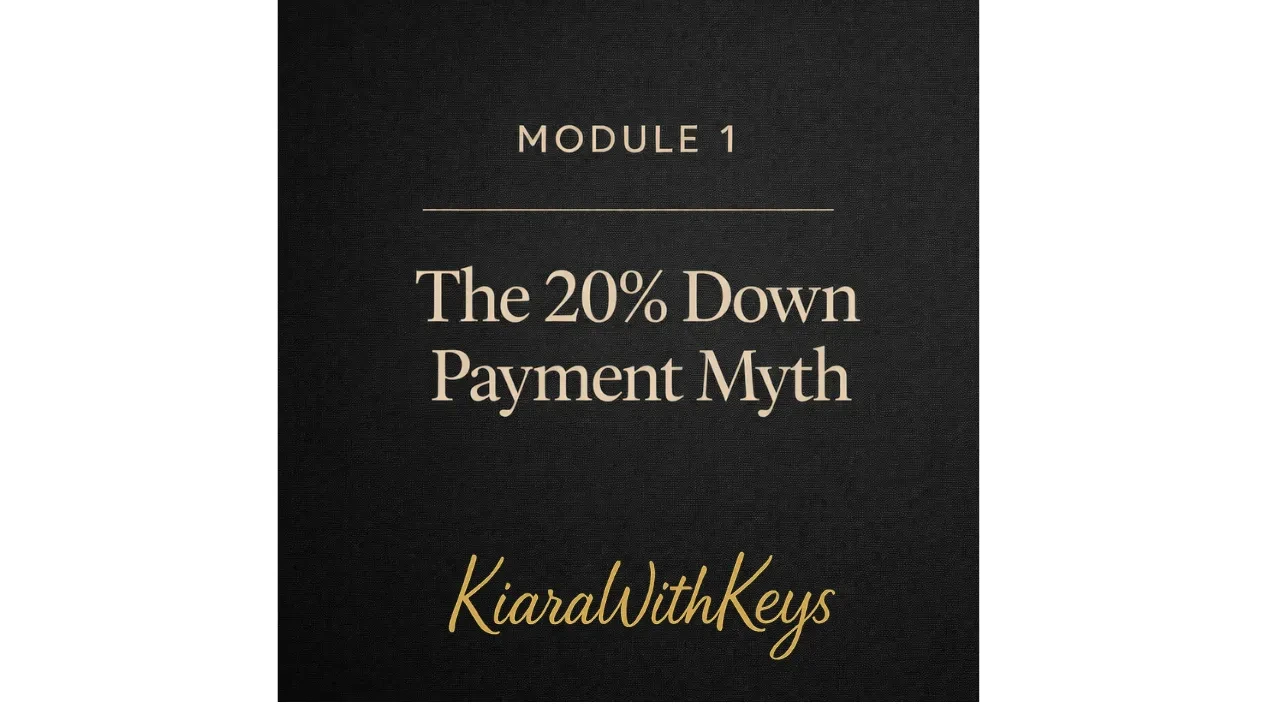 The 20% Down Payment Myth lesson poster