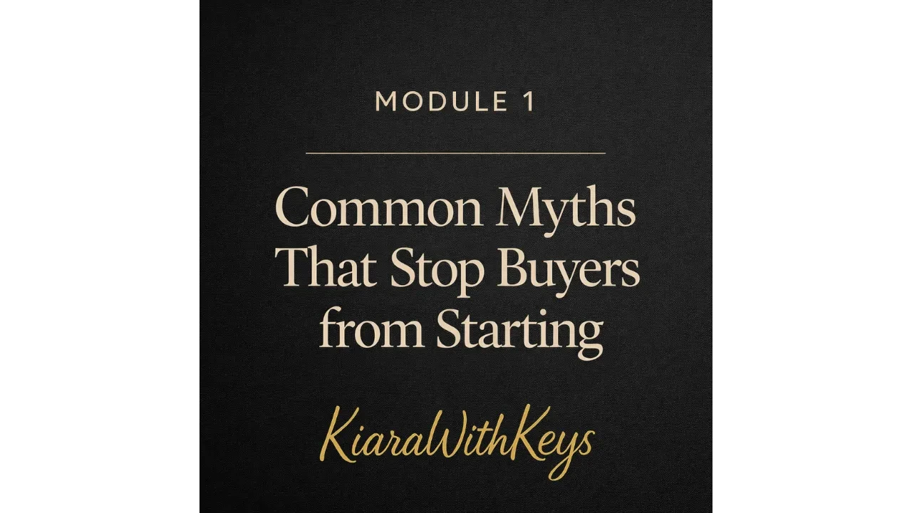 Common Myths That Stop Buyers From Starting lesson poster