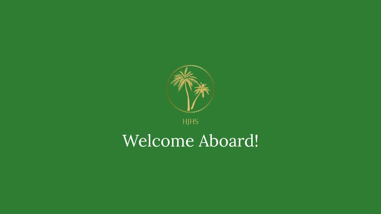 Welcome Aboard! lesson poster