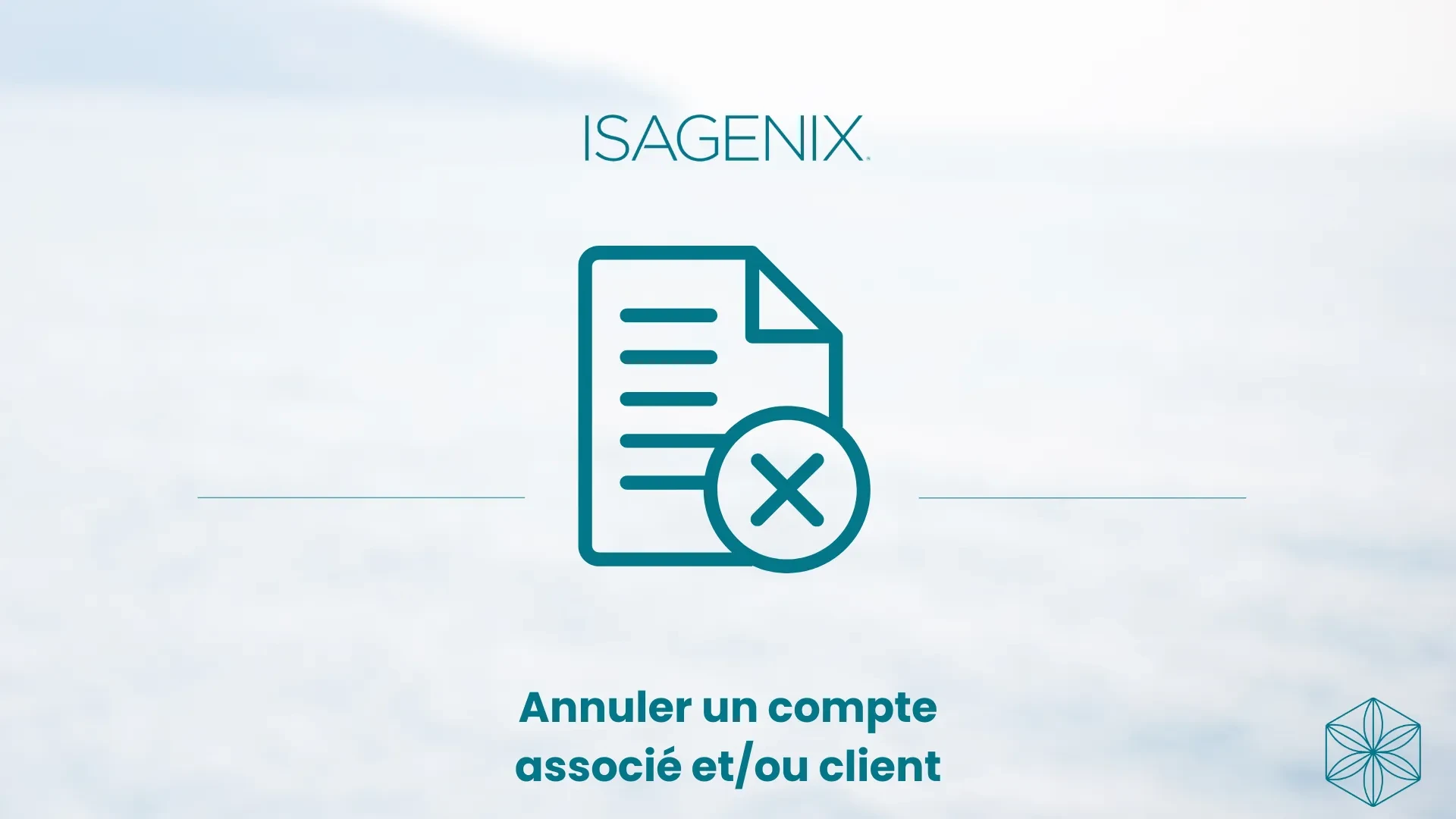 Annuler un compte associé et/ou client lesson poster
