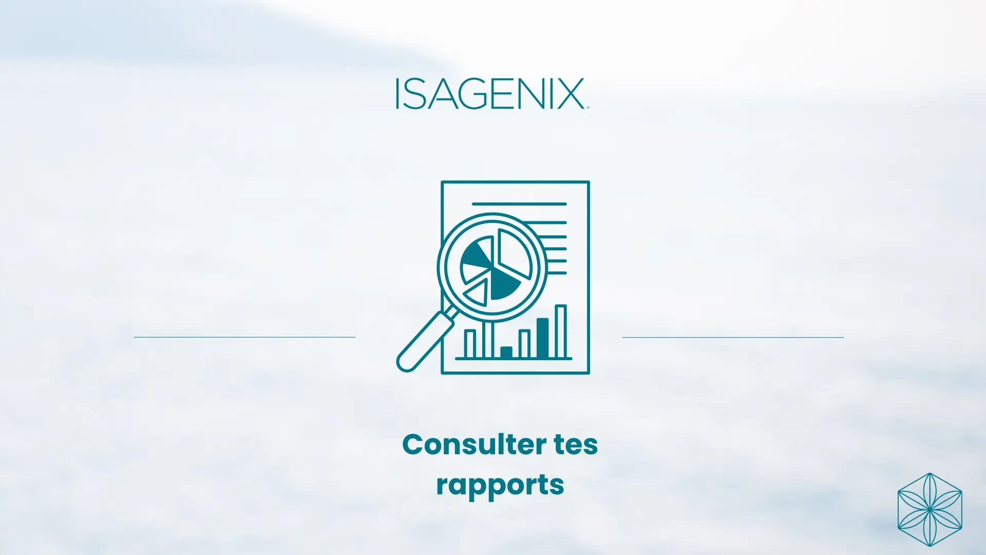Consulter tes rapports lesson poster