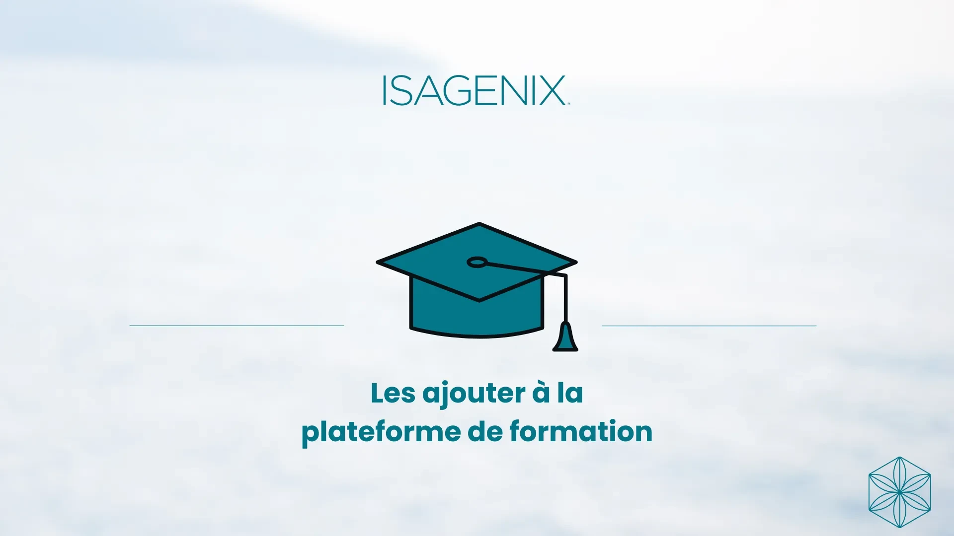 Les ajouter à la plateforme de formation lesson poster