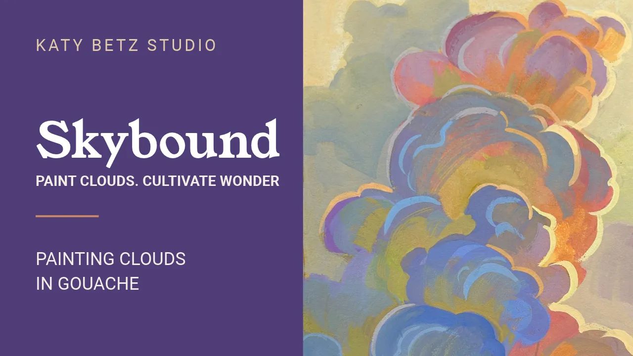 Skybound: A Beginner's Guide to Painting Clouds in Gouache