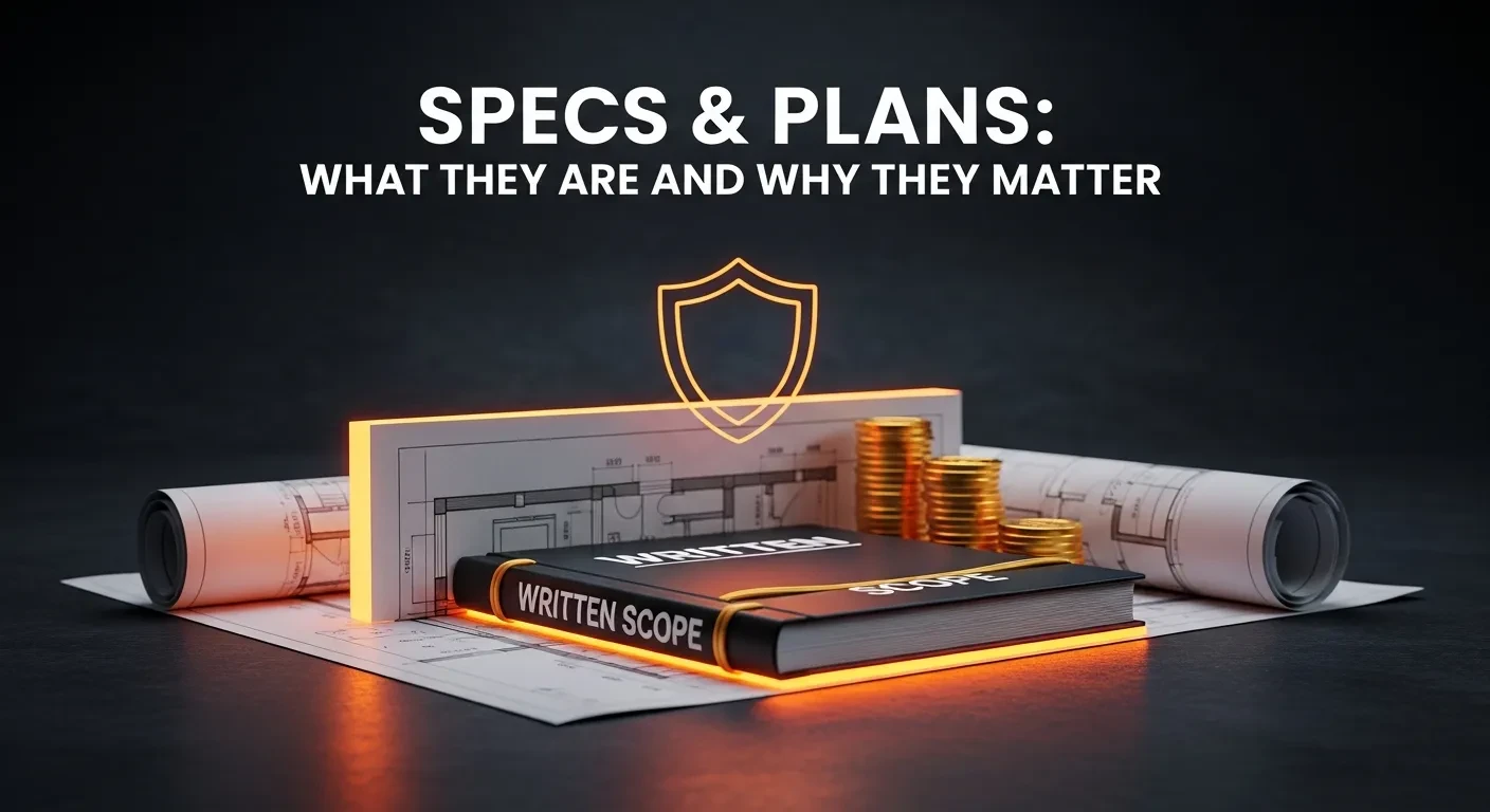 Specs & Plans: What They Are and Why They Matter lesson poster