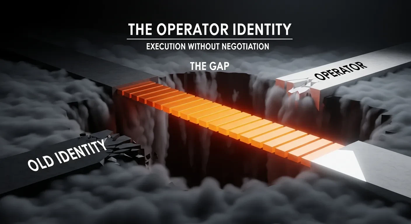 The Operator Identity: Who You Must Become To Execute Without Negotiation lesson poster