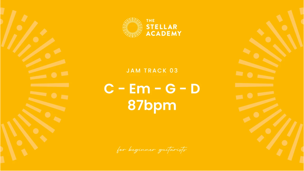 Jam Track 03 | C - Em - G - D | 87bpm lesson poster