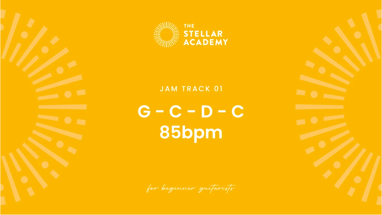 Jam Track 01 | G - C - D - C | 85bpm lesson poster