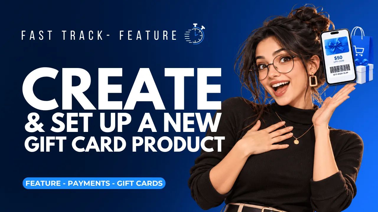 ⚡ FAST TRACK - Create & Set Up A New Gift Card Product