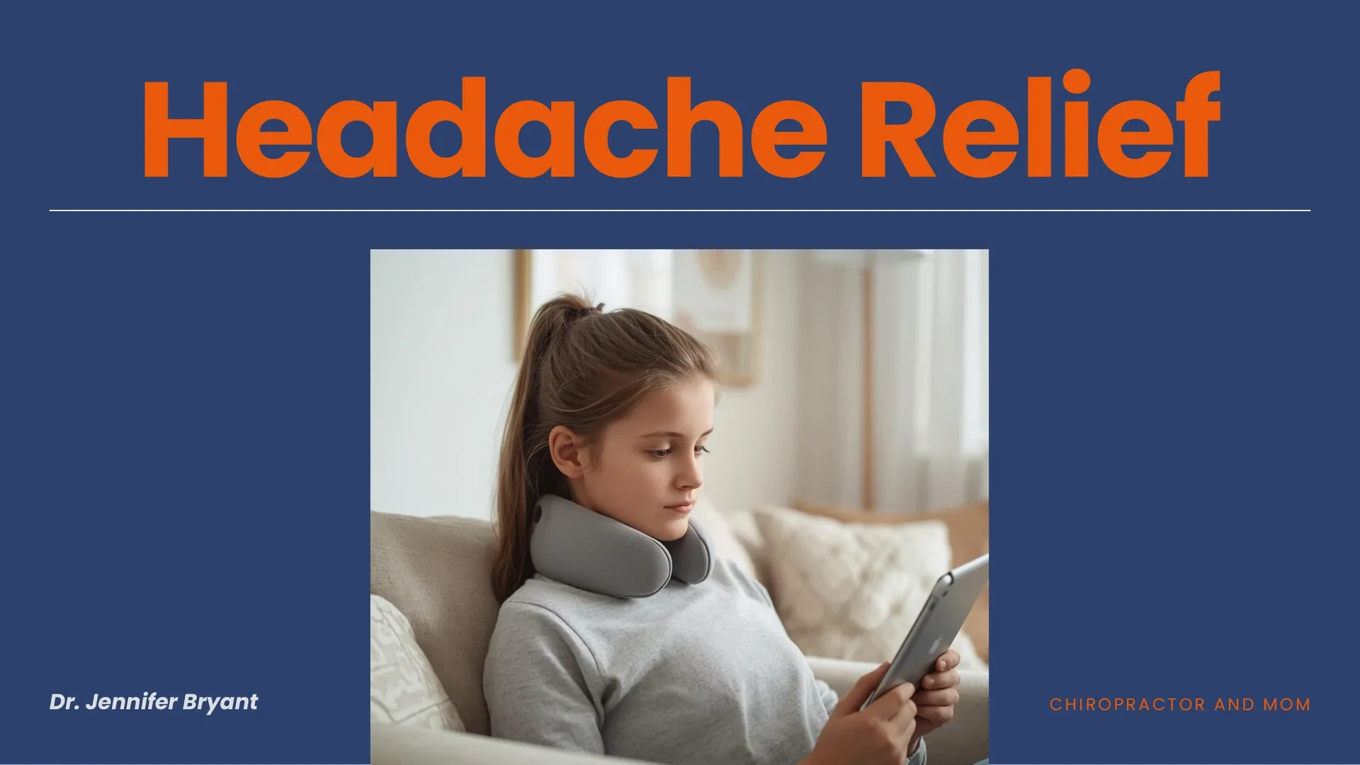 Lesson 8 — Headache Relief Protocol lesson poster
