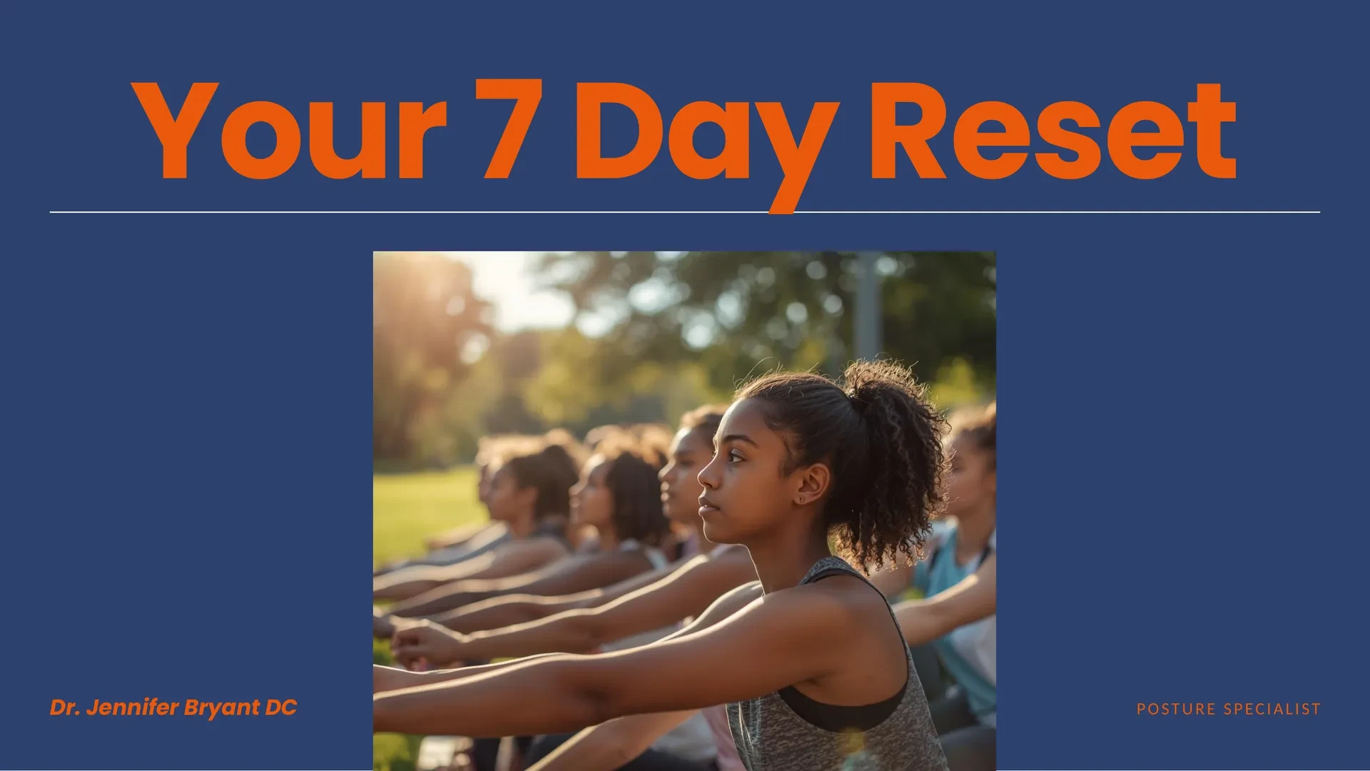 Lesson 9 — Your 7-Day Reset Program lesson poster