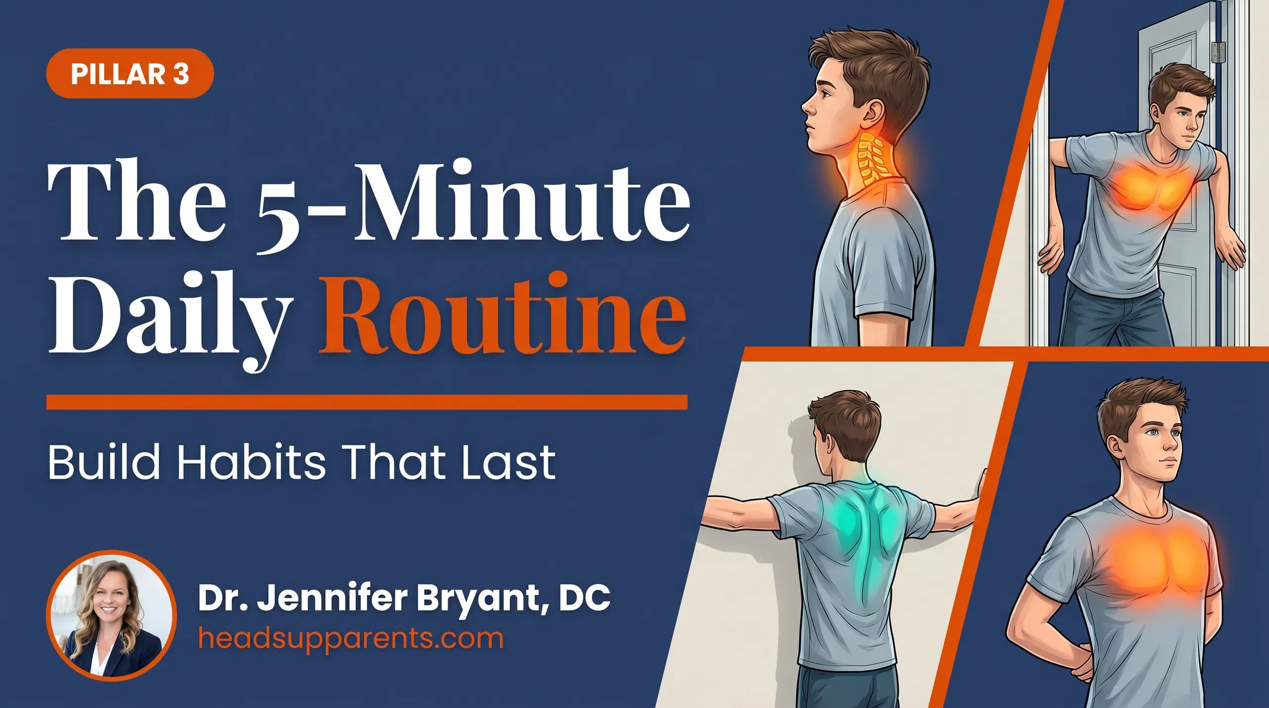 Lesson 6 — Pillar 3: The 5-Minute Posture Routine lesson poster