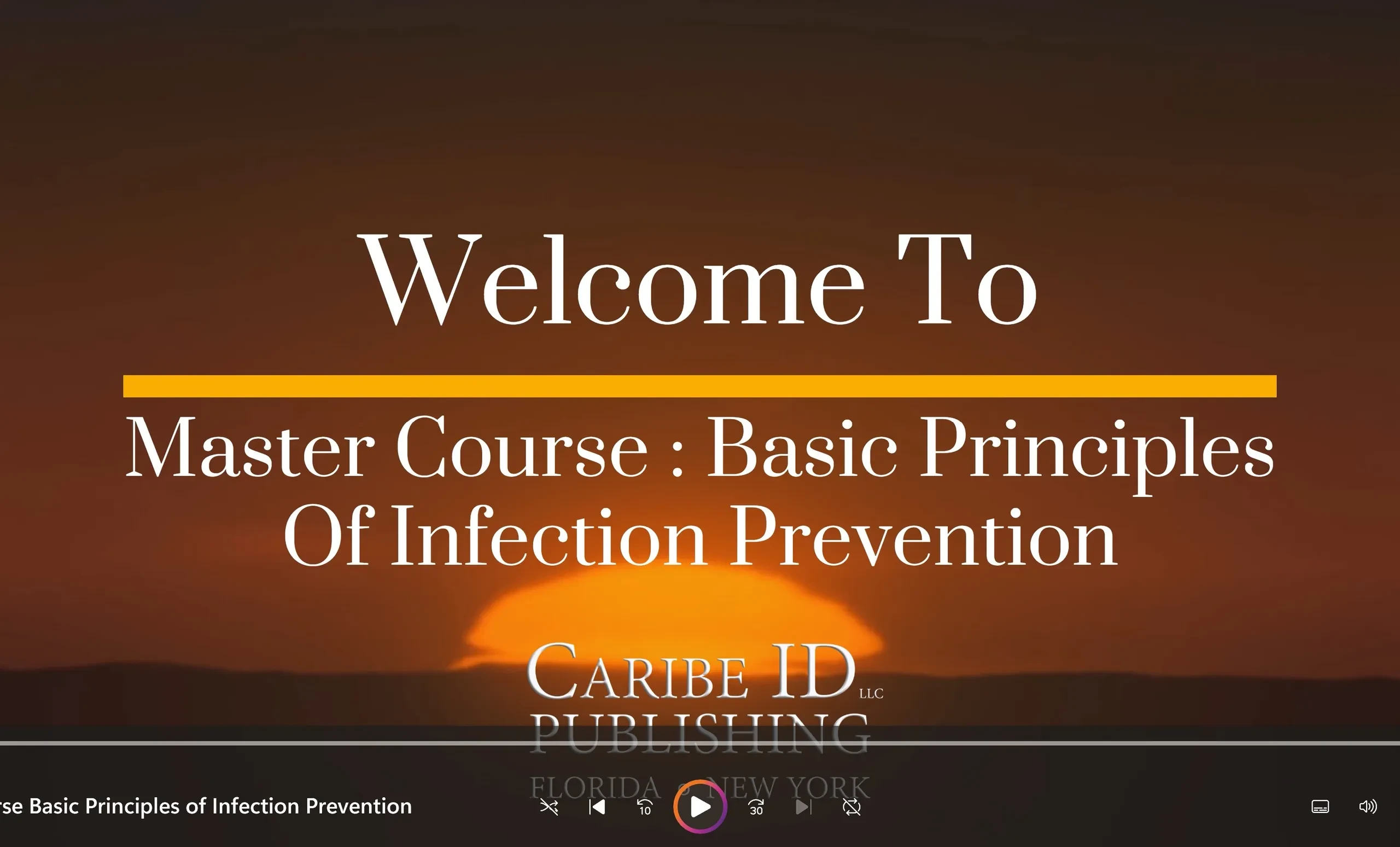 Lesson 1: Basic Principles of Infection Prevention and Role of Healthcare Teams lesson poster